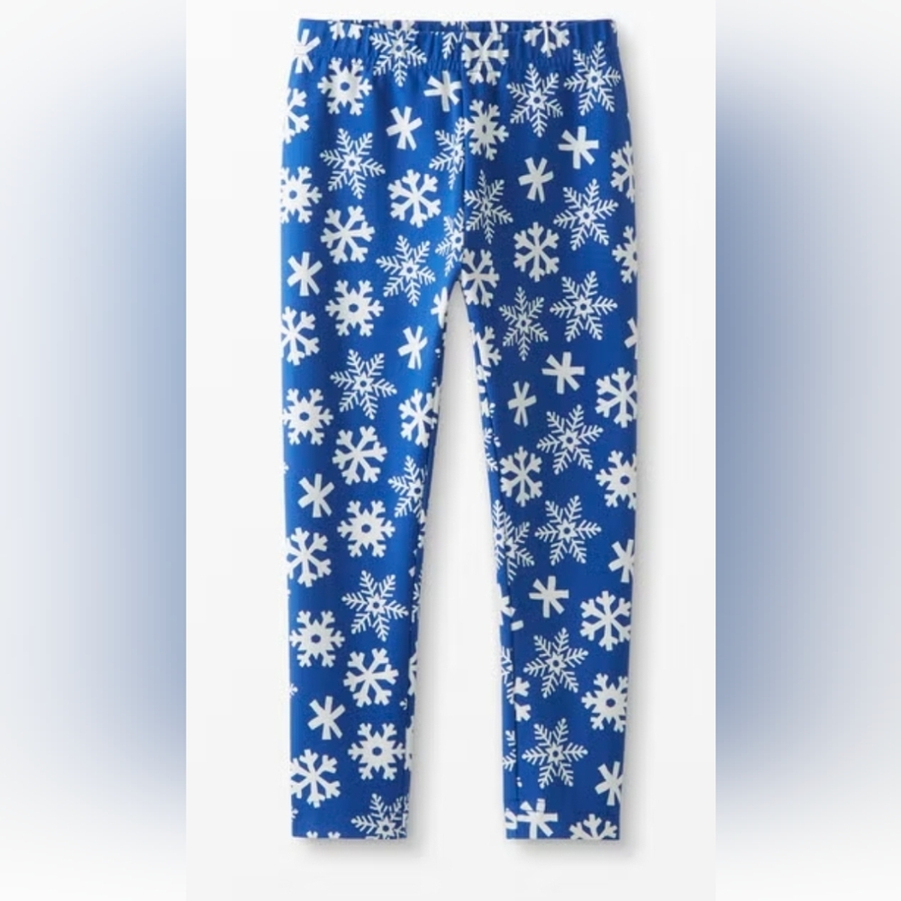Blue Snowflake Leggings